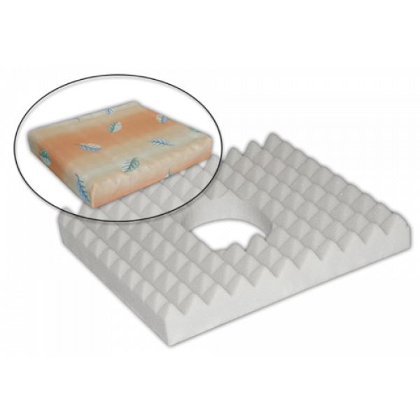 Antidekubitní sedák 45x40x7 s otvorem