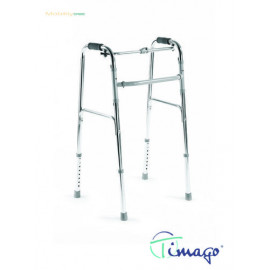 Chodítko čtyřbodové dvoufunkční stříbrné