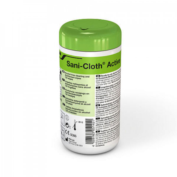 Sani Cloth Active - dóza / 125ks dez.ubrousků