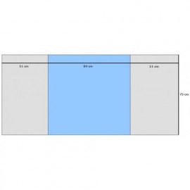 Abri Soft textilní podložka se záložkami 75 x 85cm 1ks