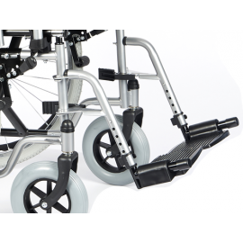 Invalidní vozík Timago H011 40 cm / stříbrná, nosnost 115 kg