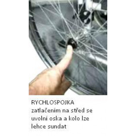 Invalidní vozík Timago H011 BD 46 cm s nafukovacími koly, nosnost 115kg