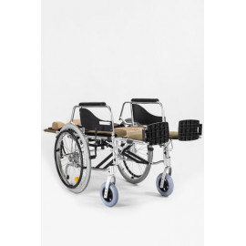 Invalidní vozík polohovací Timago ALH008 49cm, barva hnědo-béžová, nosnost 120kg