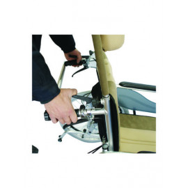 Invalidní vozík polohovací Timago ALH008 49cm, barva hnědo-béžová, nosnost 120kg