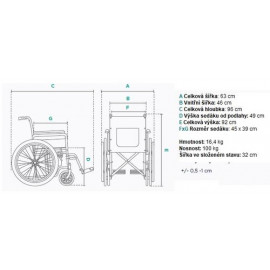 Invalidní vozík Timago FS901
