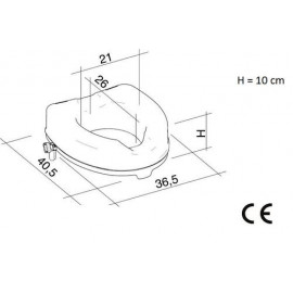 Nástavec na WC 10cm