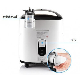 Kyslíkový koncentrátor 8F-5AW se senzorem koncentrace a nebulizátorem