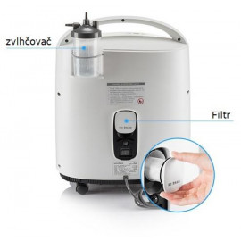 Kyslíkový koncentrátor 8F-3AW se senzorem koncentrace a nebulizátorem