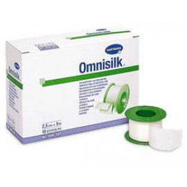 Omnisilk náplast bílé hedvábí - 2,5cm x 9,2m 1ks
