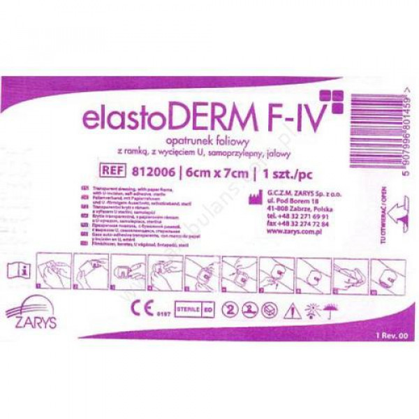 Elastoderm F I.V 6 cm x 7 cm 100 ks