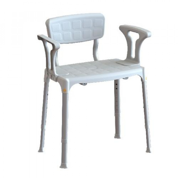 Sedátko do sprchy s opěrkou zad a područkami KING SSBA 20