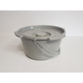 Nádoba toaletní plastová s víkem