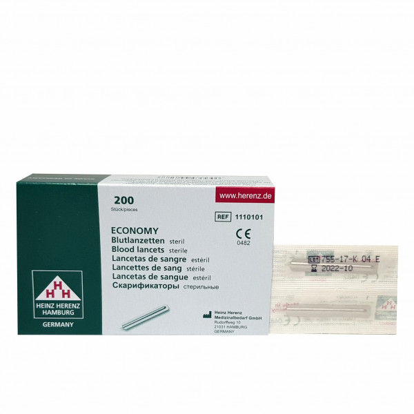 Lanceta - sterilní kopíčko pro odběr krve, 200 ks