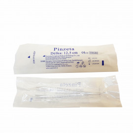 Jednorázová pinzeta sterilní 12,5 cm, 100 ks