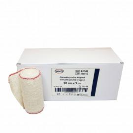 Obinadlo pružné krepové 10 cm x 5 m 10ks Obinadlo pružné krepové 10 cm x 5 m 10ks