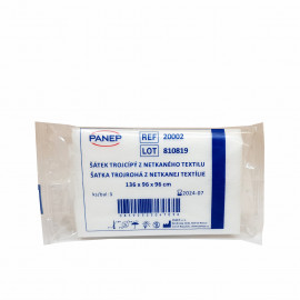 Šátek trojcípý z netkaného textilu 136 x 96 x 96 cm