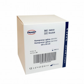 Kompresy z gázy sterilní 10 x 10 cm, 100 ks Kompresy z gázy sterilní 10 x 10 cm, 100 ks
