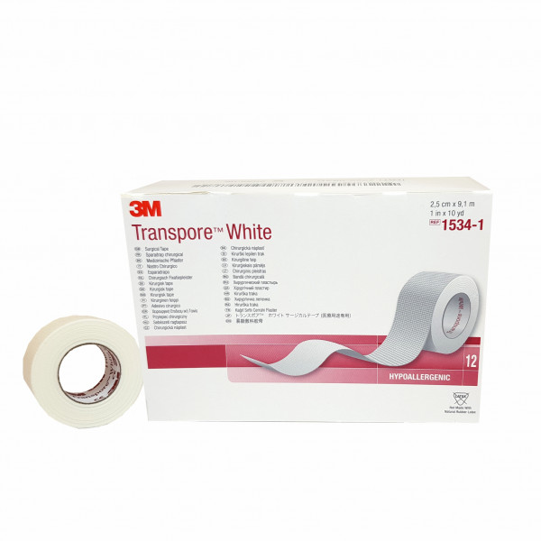 Chirurgická náplast hypoalergenní 2,5 cm x 9,1 m, 12 ks Chirurgická náplast hypoalergenní 2,5 cm x 9,1 m, 12 ks